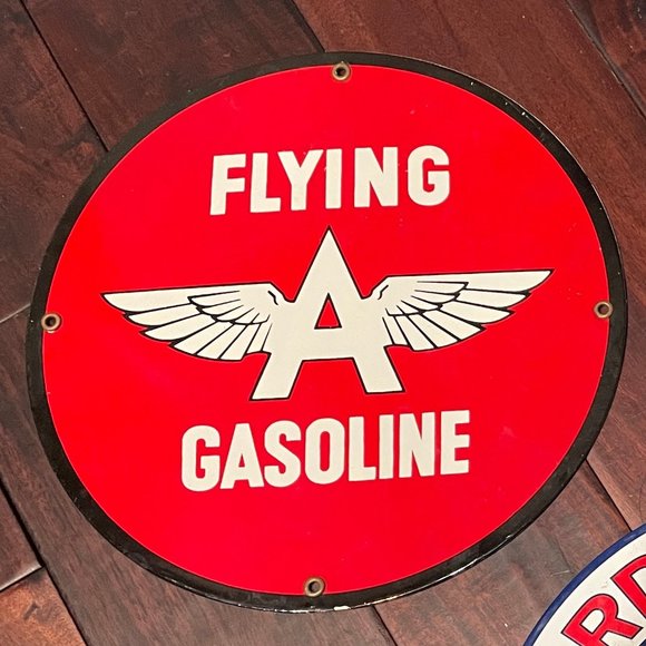 Vintage metal model train signs (set of 4) - Picture 2 of 5